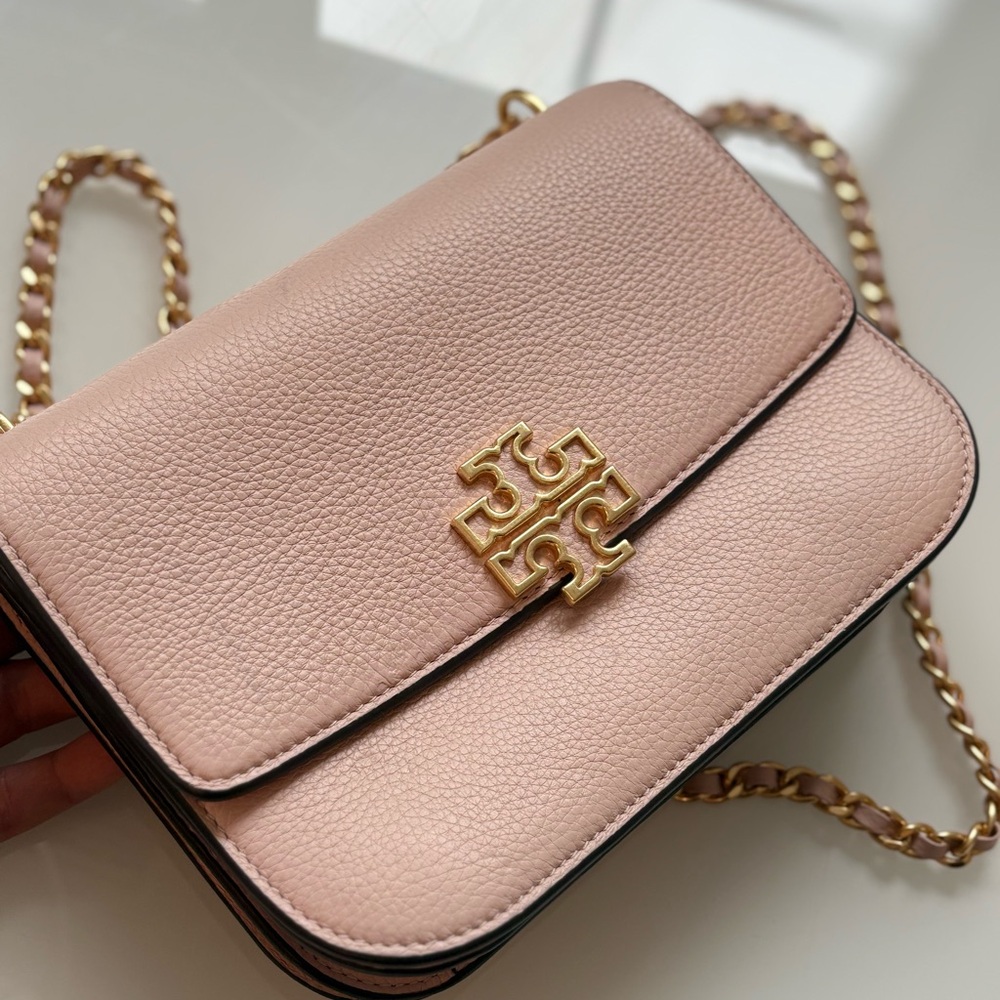 Tory Burch Blush Crossbody Bag with Gold Chain